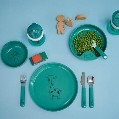 Mepal Mio 3pc Children's Cutlery Set Deep Turquoise