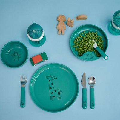 <b>Mepal</b> <b>Mio</b> 3pc Children's Cutlery Set Deep Turquoise