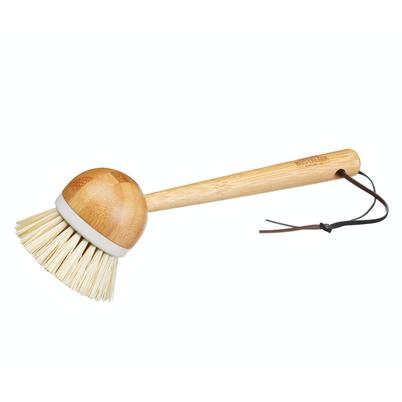 Living Nostalgia Bamboo Dish Scrub Brush Long Handled