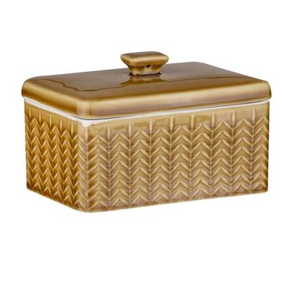 Ladelle Heath Butter Dish Caramel