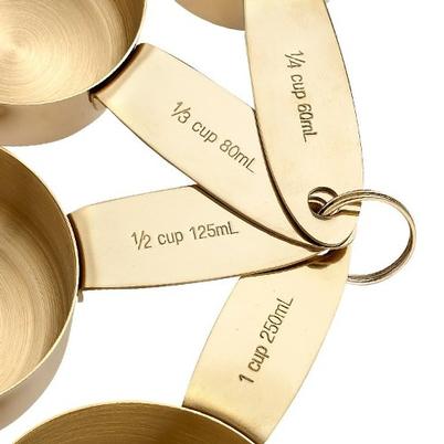 Ladelle Lawson Gold Measuring Cups