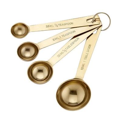 Ladelle Lawson Gold Measuring Spoons