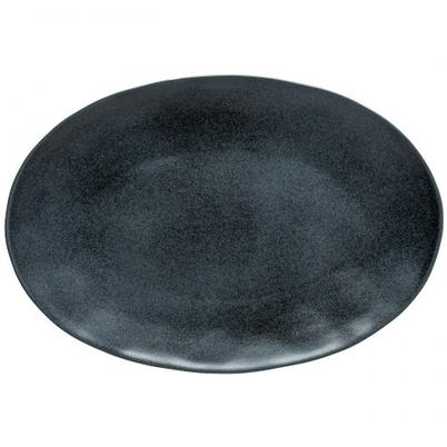 Costa Nova Livia Oval Platter Matte Black 45cm 