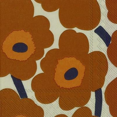 IHR Lunch Napkins Marimekko UNIKKO Terracotta