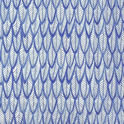 IHR Lunch Napkins Blue Feathers