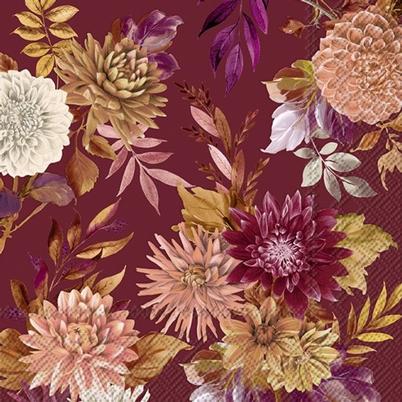 IHR Lunch Napkins Darla Red
