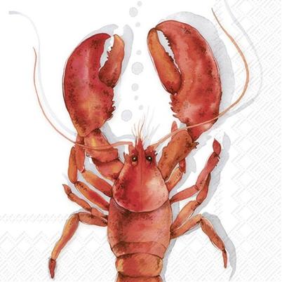 IHR Lunch Napkins Lobster Coral