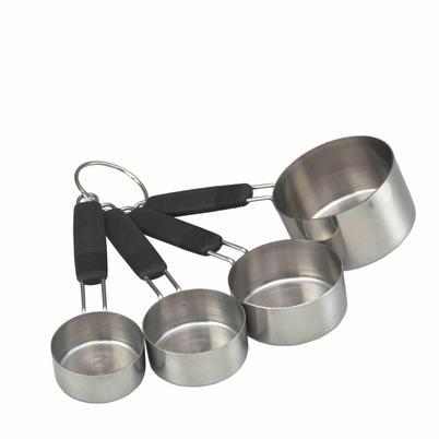 MasterClass Deluxe Stainless Steel 4pc Measuring Cup Set
