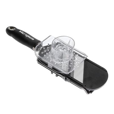 Microplane Adjustable Slicer with Julienne Blades & Hand Guard