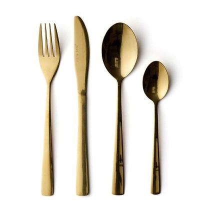 Marie Sohl 16pc Gold Cutlery Set Shiny