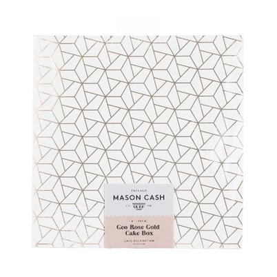 Mason Cash 10 Inch Geo Rose Gold Cake Box
