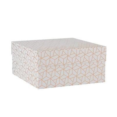 Mason Cash 10 Inch Geo Rose Gold Cake Box