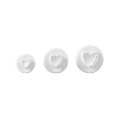 Mason Cash Set of 3 Mini Heart Plungers