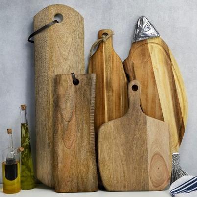MasterClass Gourmet Prep & Serve Acacia Fish Serving Board