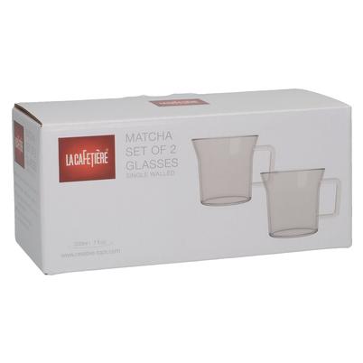 La Cafetiere Matcha Set of 2 Single Walled Glasses 200ml