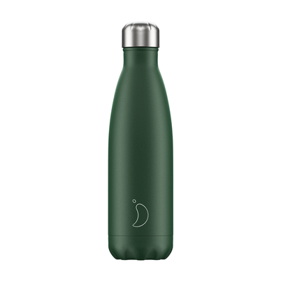 Chilly's 500ml Water Bottle Matte Green