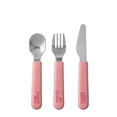 Mepal Mio 3pc Children's Cutlery Set Deep Pink