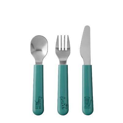 <b>Mepal</b> <b>Mio</b> 3pc Children's Cutlery Set Deep Turquoise