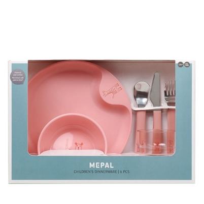 Mepal Mio 6pc Kid's Dinnerware Set Deep Pink