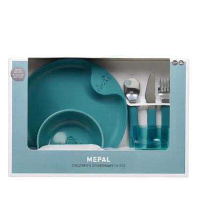 Mepal Mio 6pc Kid's Dinnerware Set Deep Turquoise