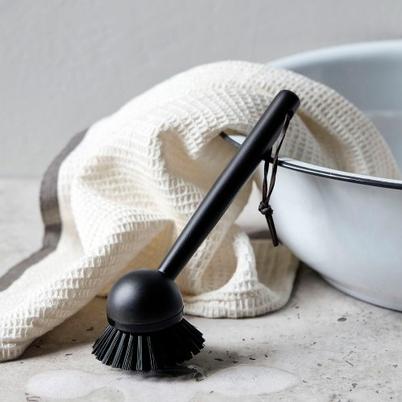 Meraki Bamboo Dish Brush Stained Black