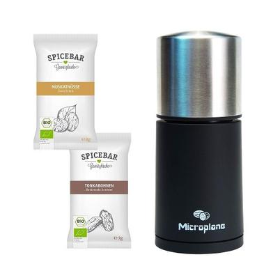 Microplane Gourmet Spice Grinder & Spices Set