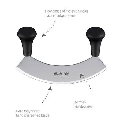 Triangle Mezzaluna Single Blade 23cm