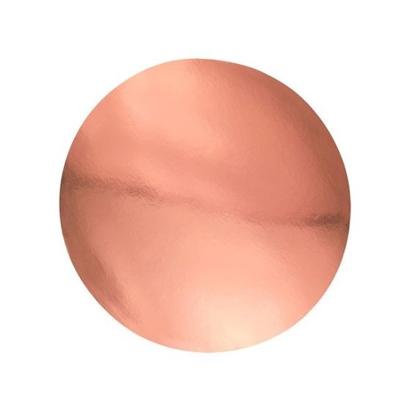 PME Pack of 3 Round Mirror Cake Cards Rose Gold