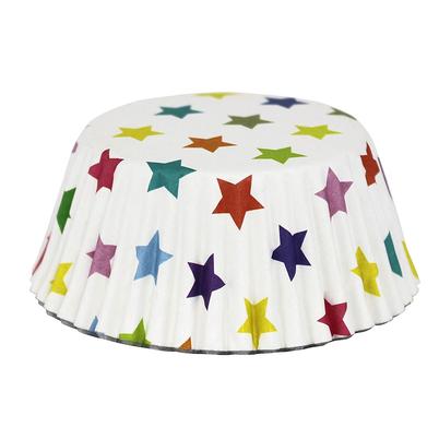 PME 30 Standard Foil Cupcake Cases Multi Stars