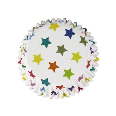 PME 30 Standard Foil Cupcake Cases Multi Stars