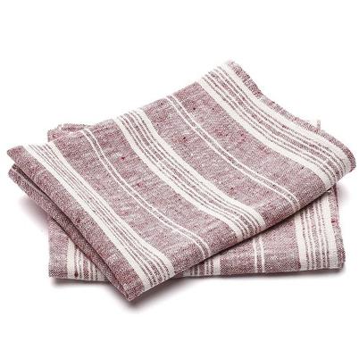 Linen Multistripe Cherry Napkin