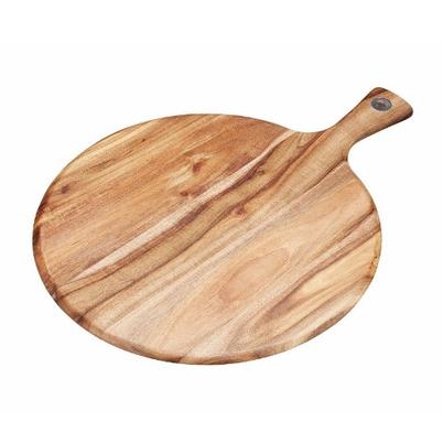 KitchenCraft Natural Elements Acacia Wood Round Serving Paddle Board