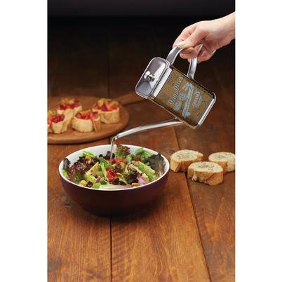 KitchenCraft World of Flavours Italian Stainless Steel Oil Can Drizzler