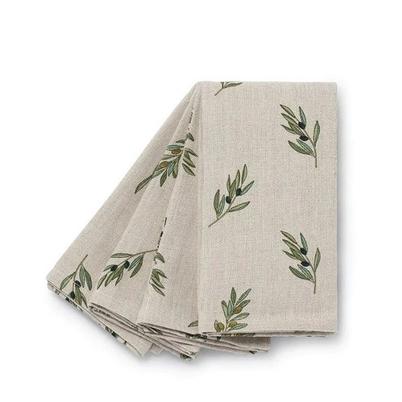 Sophie Allport Olive Linen Napkins Set of 4