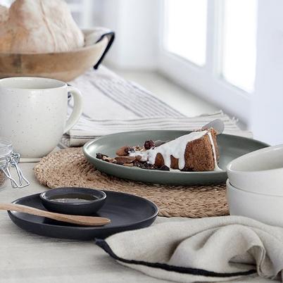 Casafina Pacifica Seed Grey Bread Plate 16cm