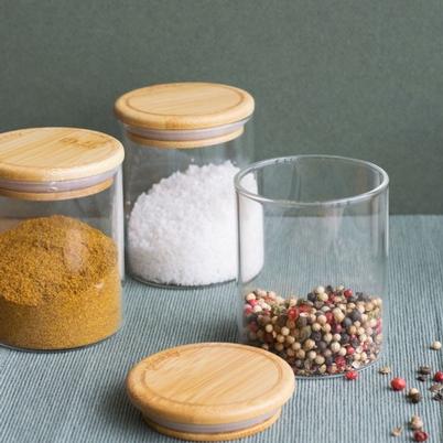 Pebbly Spice Canisters Set of 3