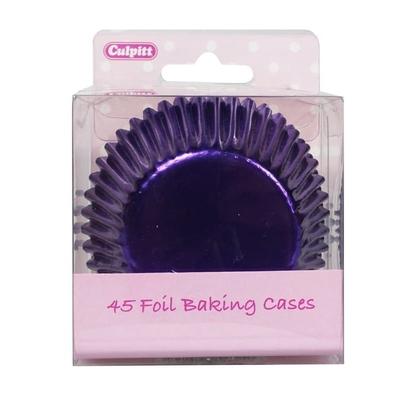 Culpitt 45 Purple Metallic Foil Baking Cases