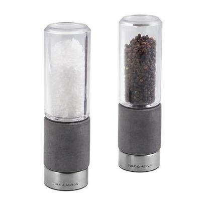 Cole & Mason Regent Concrete Precision Salt & Pepper Mills Set 18cm