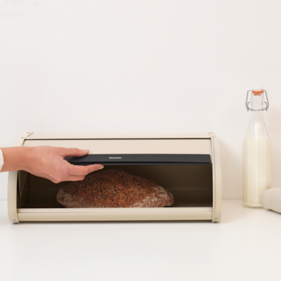 Brabantia Roll Top Bread Bin Soft Beige