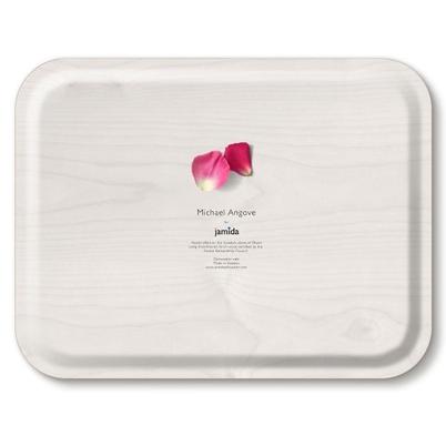 Jamida Rose Petals Large Tray by Michael Angove 43x33cm
