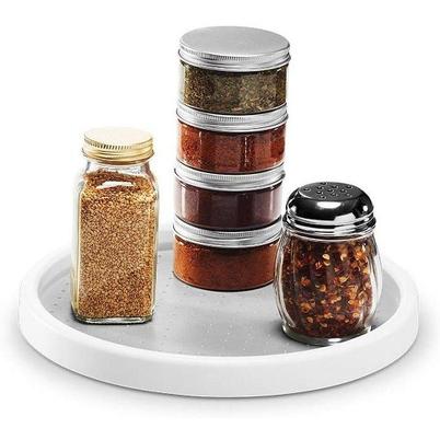 Multi-purpose Rotating Spice & Condiments Tray Non-slip 25cm