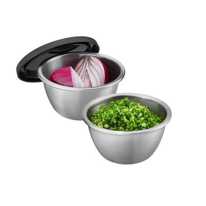 Gefu Stainless Steel Storage Cups 2pc Set RINO