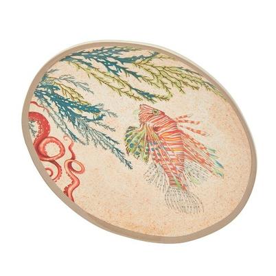 Sea Life Set of 2 Oval Plates