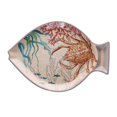 Sea Life Set of 2 Fish Plates