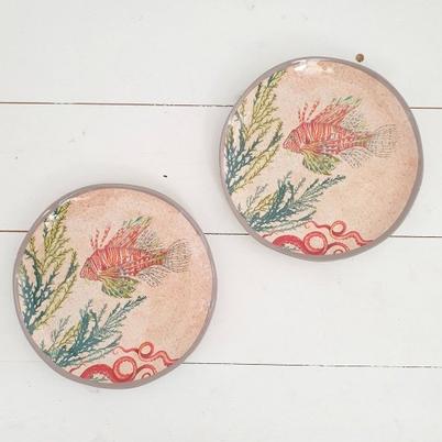 <b>Sea</b> <b>Life</b> Set of 2 Salad Plates 21cm 