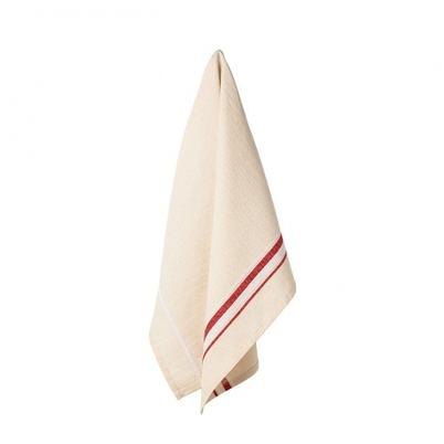 Casafina French Stripes Set of 2 Kitchen Towels Red