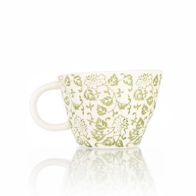 Siip Green Floral Mug 1