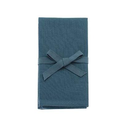 Walton & Co Cotton Napkins Slate Blue Set of 4