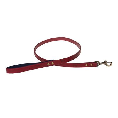 Sophie Allport Stamped Dog Lead Red Medium