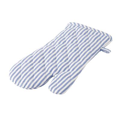 Horizon Single Oven Glove Pin Stripe Blue